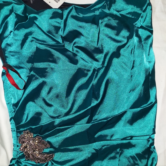 Seagreen Designer Dress sz 6-10 - Picture 3 of 4